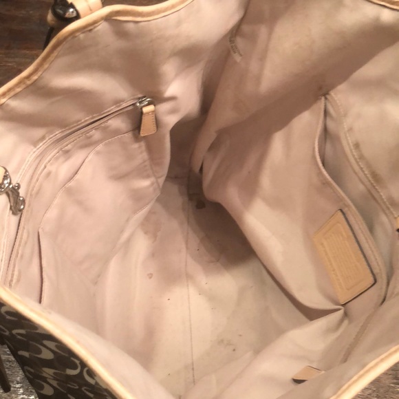 Coach Oversized tote in shades of brown - Picture 5 of 8